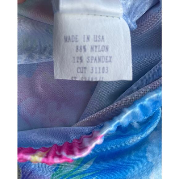 90's vintage micro mini skirt swim cover up LARGE runs small *deadstock* - Picture 6 of 6